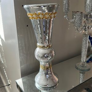 Mirror glass vase